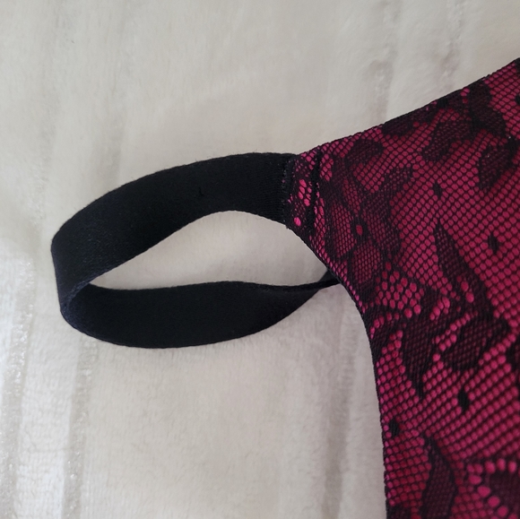 Pennington Printed Padded T-Shirt Bra with Lace Trim - Picture 9 of 10